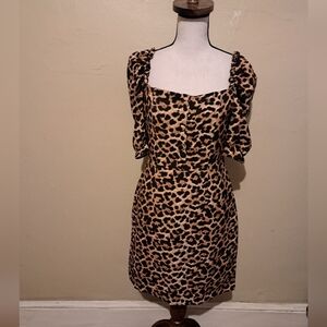 Zara Woman Leopard Print Dress.